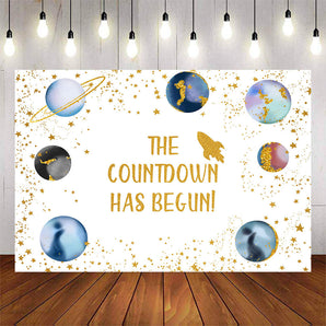 Mocsicka The Countdown has Begun Space Planet Birthday Banners-Mocsicka Party