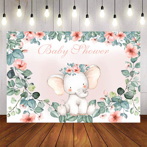 Mocsicka Little Elephant and Flowers Baby Shower Party Decor-Mocsicka Party