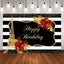 Mocsicka Stripes and Flowers Eiffel Tower Birthday Party Banners-Mocsicka Party