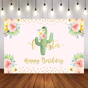 Mocsicka Fiesta Theme Cactus and Flowers Birthday Party Decor-Mocsicka Party