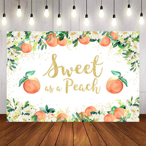 Mocsicka Sweet as a Peach Spring Floral Baby Shower Party Decor-Mocsicka Party