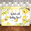Mocsicka Little Honey Bee and Flowers Baby Shower Backdrop-Mocsicka Party