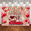 Mocsicka Red Love and Truck Happy 1st Birthday Backdrop-Mocsicka Party