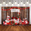 Mocsicka Wooden Floor Red Love Happy Valentine's Day Background-Mocsicka Party