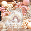Mocsicka Boho Rainbow and Flowers Happy Birthday Backdrop-Mocsicka Party