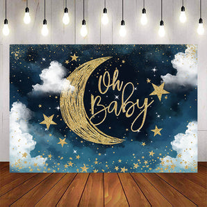Mocsicka Twinkle Twinkle Little Star Baby Shower Banners