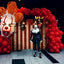 Mocsicka Party Halloween Clown Amusement Park Party Background-Mocsicka Party