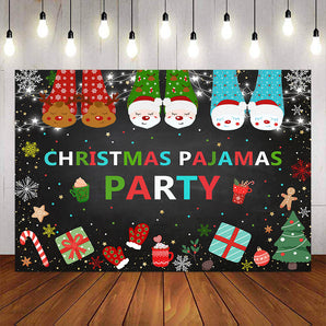 Mocsicka Party Christmas Pajamas Background-Mocsicka Party
