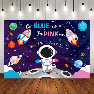 Mocsicka What Will Baby be Baby Shower Backdrop Space Astronaut-Mocsicka Party