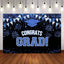 Mocsicka Blue Congratulations Graduates Backdrops-Mocsicka Party
