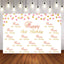 Mocsicka Pink and Gold Dots Happy Birthday Step and Repeat Photo Backdrops-Mocsicka Party
