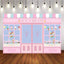 Mocsicka Ice Cream Dessert House Baby Shower Backdrops Custom Background