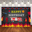 Mocsicka Fire Truck Theme Birthday Backdrop Traffic Custom Newborn Back Drops