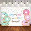 Mocsicka Boy or Girl Gender Reveal Backdrop Donut Theme Baby Shower Back Ground-Mocsicka Party