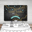 Mocsicka Twinkle Little Stars Backdrop Gold Music Staff Baby Shower Background