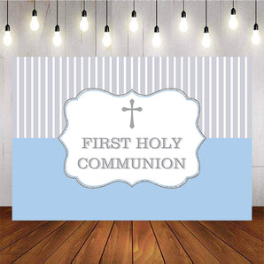 Mocsicka God Bless Baby Shower Backdrop First Holy Communion Photo Background-Mocsicka Party