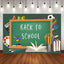 Mocsicka Back to School Party Prop Greenboard pencils and Books Photo Backdrop-Mocsicka Party