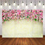 Mocsicka Wedding Backdrop Pink Rose Flower Wall Bridal Shower Background-Mocsicka Party