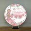 Mocsicka 15th Girl Birthday Party Decor Pink Princess Flowers Round Cover