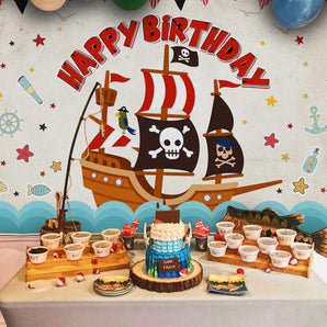 Mocsicka Pirate Ship Happy Birthday Backgrounds-Mocsicka Party