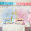 Mocsicka Blue and Pink Cloud Oh Baby Shower Party Backdrop-Mocsicka Party