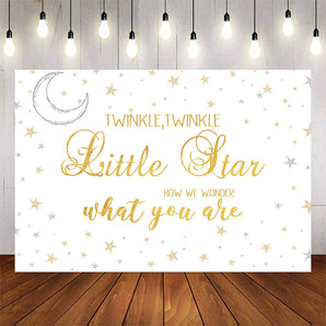 Mocsicka Twinkle Twinkle Little Star Baby Shower Backgrounds-Mocsicka Party