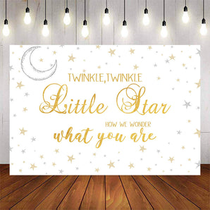 Mocsicka Twinkle Twinkle Little Star Baby Shower Backgrounds-Mocsicka Party