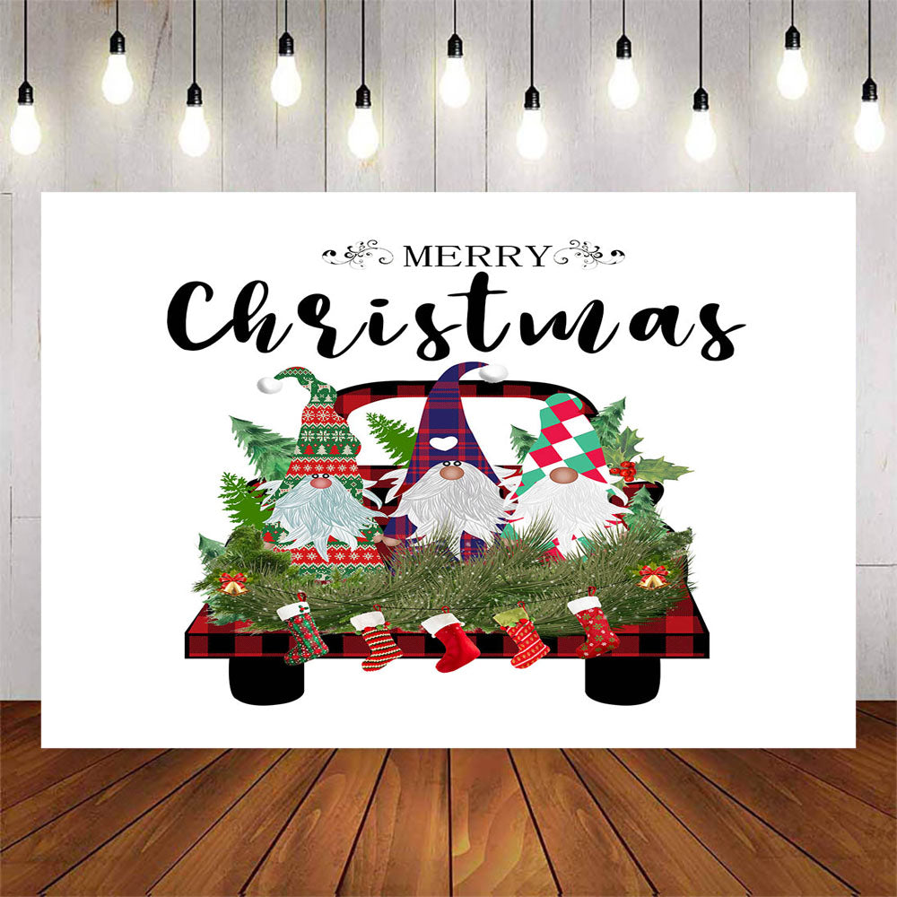 Mocsicka Party Merry Christmas Tree Car Background-Mocsicka Party