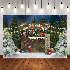 Mocsicka Merry Christmas Sweet Cocoa Photo Background-Mocsicka Party