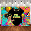 Mocsicka Little Girl and Golden Chain Baby Shower Backdrop-Mocsicka Party