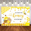 Mocsicka Sweet Little Honey Bee Baby Shower Background-Mocsicka Party
