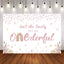 Mocsicka Little Miss Onederful Boho Rainbow Theme Birthday Backdrop-Mocsicka Party