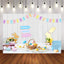 Mocsicka Rabbits and Eggs Happy Easter Party Banner-Mocsicka Party