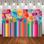 Mocsicka Colorful flower Wall Background-Mocsicka Party