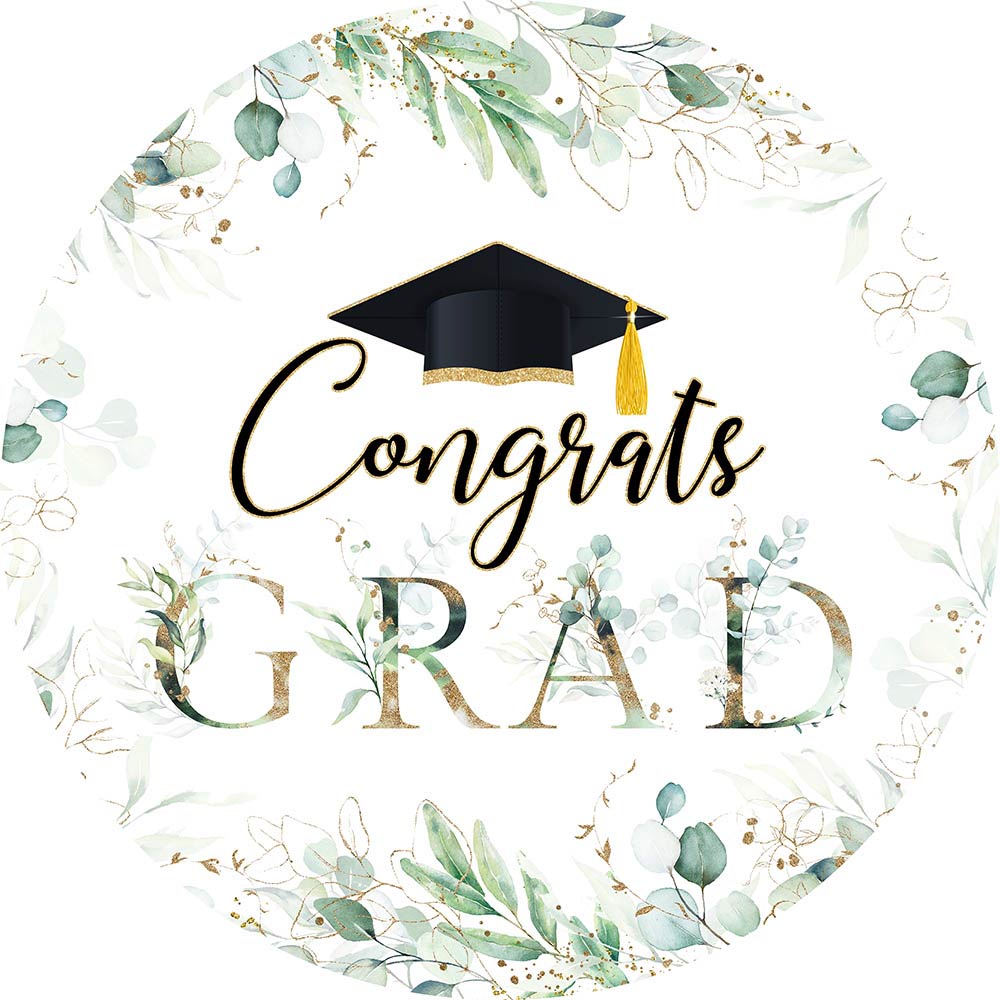 Mocsicka Congratulations Graduate Party Round Cover