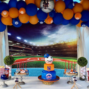 Mocsicka Sports Theme Backdrop Football Field Birthday Baby Shower Backdrops-Mocsicka Party