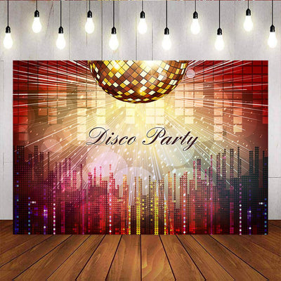Mocsicka Disco Night Party Supplies Neon Adults Scene Setters Shiny Background-Mocsicka Party