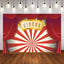 Mocsicka Circus Fun Fair Theme Party Decoration Red Curtain Stripes Backdrop-Mocsicka Party