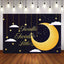 Mocsicka Bright Moon White Cloud Twinkle Little Stars Baby Shower Backdrops-Mocsicka Party