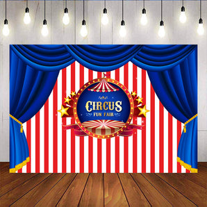 Mocsicka Circus Fun Fair Theme Back Drop Birthday Baby Shower Backdrops
