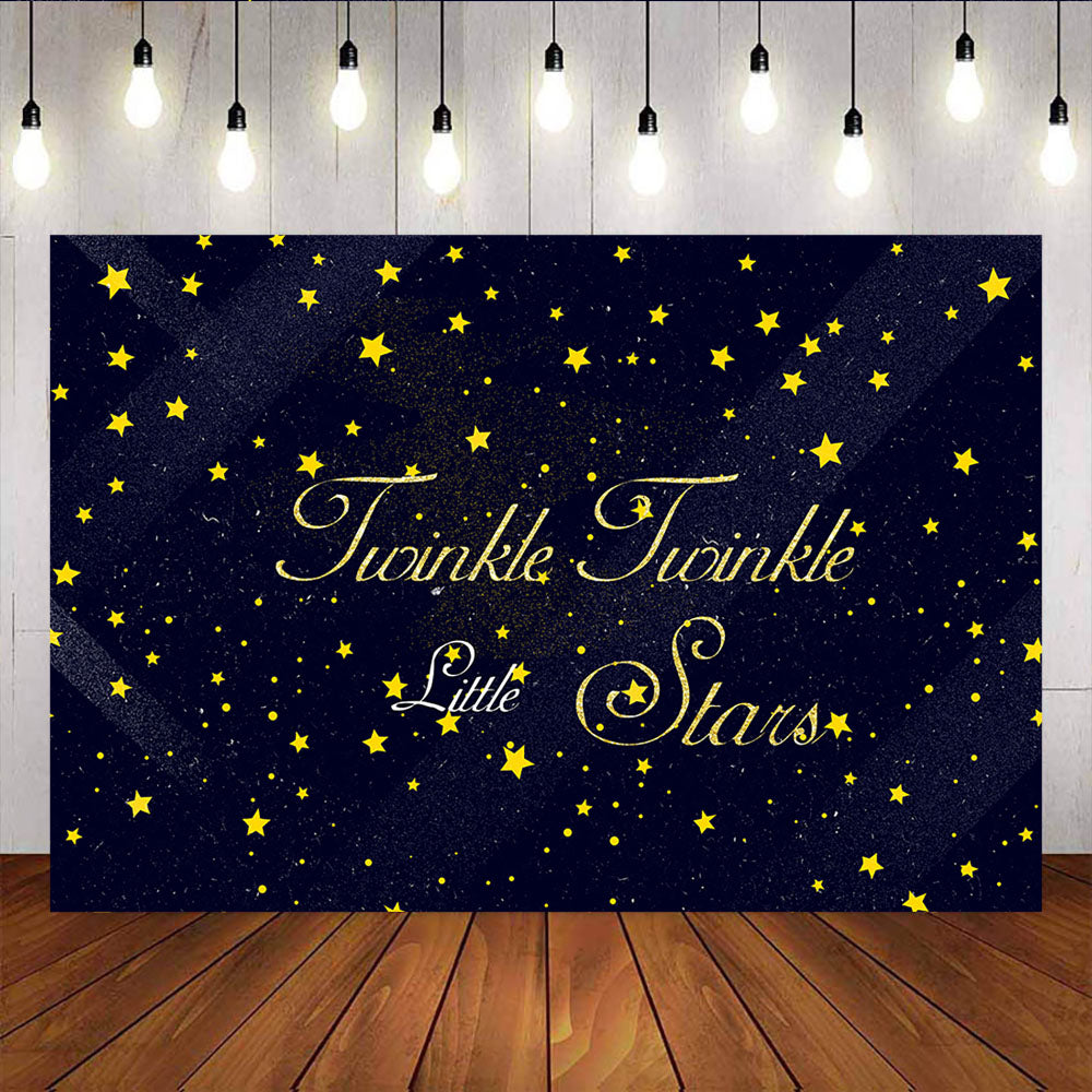 Mocsicka Starry Twinkle Little Golden Stars Baby Shower Party Decoration Props-Mocsicka Party