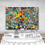 Mocsicka Back to School Backdrops Hip Hop Theme Party Decoration Props