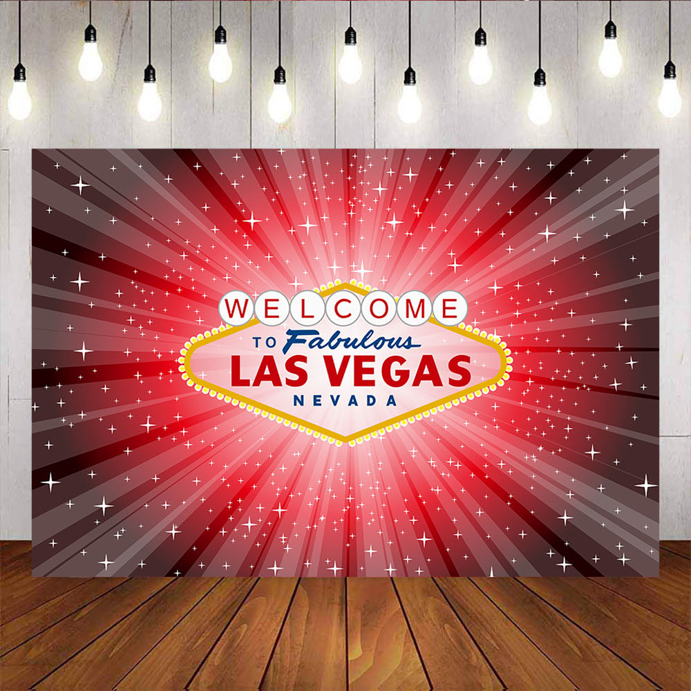 Mocsicka Las Vegas Theme Party Decoration Shining Red Beam Photo Backdrops-Mocsicka Party