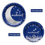Mocsicka Party Blue Silver Moon Theme Tableware