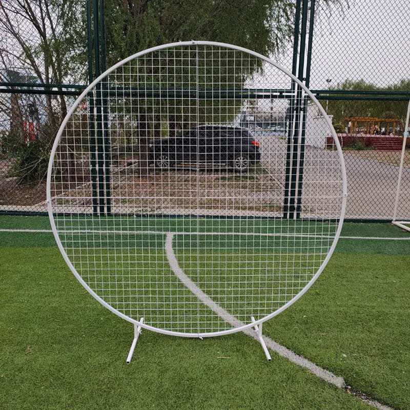 Mocsicka Iron Mesh Round Cover Stand Arch Stand and Cover 6.5¡Á6.5FT-Mocsicka Party