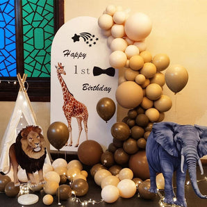 Mocsicka Balloon Arch Brown Animal Latex Balloons Set Party Decoration-Mocsicka Party