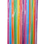 Mocsicka 2 Pieces Macaron Stitching Color Fringe Curtains Party Decorations Metallic Tinsel Curtain
