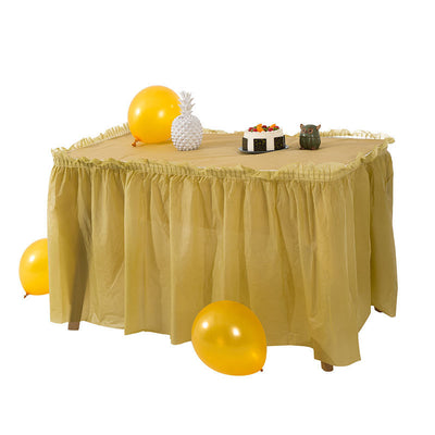 Mocsicka Party Gold Tablecloths 137×274cm-Mocsicka Party
