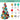 Mocsicka Christmas Tree Green and Red Latex Balloon Arch Christmas Decor-Mocsicka Party