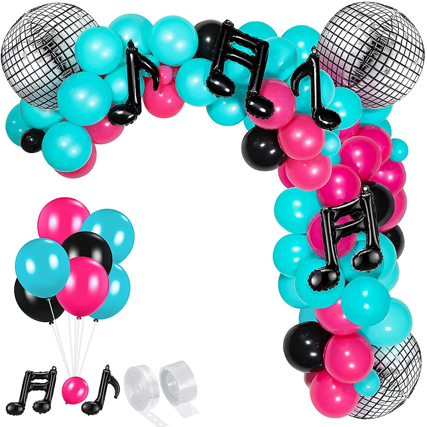 $9.9 Sale Mocsicka Music Themed Musical Symbols Balloon Set Party Decoration-Mocsicka Party